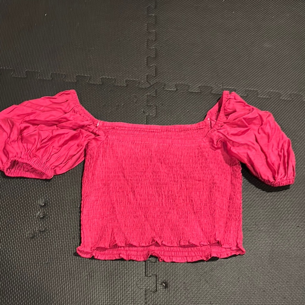 Pink Off-Shoulder Women's Top